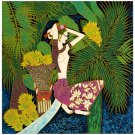 Vietnamese Modern Lacquer Painting, 12 x 12, 010