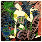 Vietnamese Modern Lacquer Painting, 12 x 12, 003