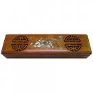 Hardwood Chopsticks Box, Longevity, Inlaid Mother of Pearl