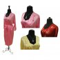 Sirisha Satin Silk Robe/Slip, SC, Pink, Sm