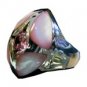 92.5 Sterling Silver Ring - Cubic Zircon/Pink MOP, 6