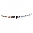 15 Gauge Silver Necklace, Fancy Braided, 20 inches