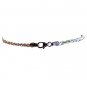 15 Gauge Silver Necklace, Fancy Braided, 20 inches