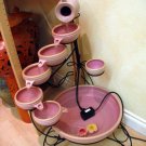 7 Step Indoor Fountain, Purple/Gold