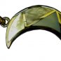 Pearlshell/Sterling Half-Moon Pendant (Multi)