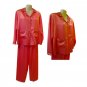 Sirisha Women's Satin Silk PJ's, LS/LP, Hot Pink, Sm