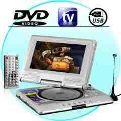 Portable DVD Multimedia Player with 7-inch TFT LCD Screen New