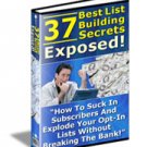 37 best List Building Secrets New