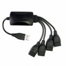 Versatile 4 Port USB 2.0 Squid Hub x 5 New
