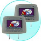 Headrest DVD Player and NES Emulator- 7 Inch LCD -Pair -Grey New
