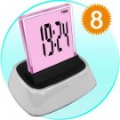 Three Setting LED Alarm Clock - Multi Color Display New