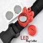 LED Dog Collar (Red, Water Resistant, Ultra Durable)