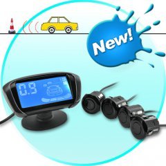 Rear View Parking Sensor (Complete DIY Kit, Deluxe Display)