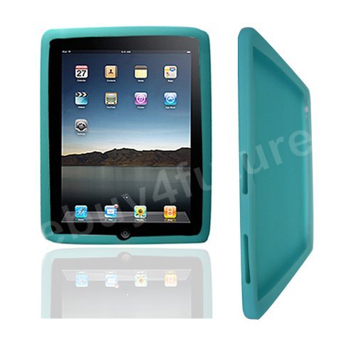 New Classic Light Blue Silicone Skin Case Back Cover Protector for Apple iPad Wifi 3G 16GB 32GB 64GB