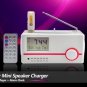 Solar Mini Speaker Charger + MP3 Player + Alarm Clock