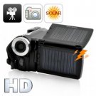 Solar Camcorder with Dual Charging Panels (720P HD)