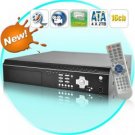 16 Channel DVR Security System with 4 SATA HDD Interfaces