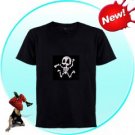 EL-Shirt - Sound Activated Light Shirt for Parties (Skeleton-L)