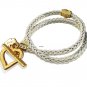 Pearl braid wrap leather bracelet to keep your heart