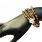 Braid black & brown Bolo leather wrap bracelet
