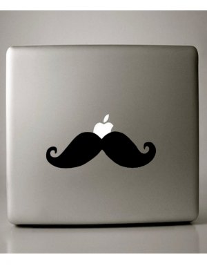 Moustache Macbook Decal