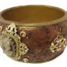 Antique Cameo Bangle Bracelet