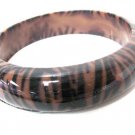Animal Printed Bangle Bracelet (Brown)