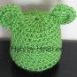 Lime Green Bear Beanie