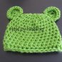 Lime Green Bear Beanie