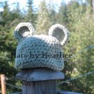 Pastel Green Bear Beanie