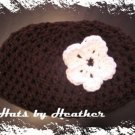 Earthy flower beanie