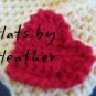 heart accent hat