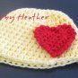 heart accent hat
