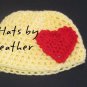 heart accent hat