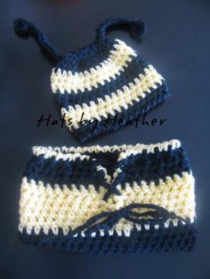 Bumble bee swaddle cocoon & hat set