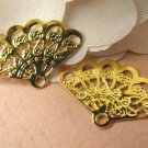 24pcs Gold Tone 22x15MM Filigree Wrap DYM0070
