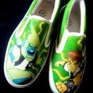 Ben 10 Hand Painted Shoes (Unisex slip on)