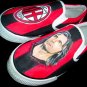 AC Milan Hand Painted Shoes (Unisex slip on)