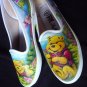 Winnie the pooh Airbrushed Shoes (women's slip on)