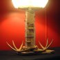 Custom Stone Antler Table Lamp