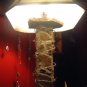 Custom Antler Barbed Wire Stone Lamp