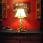 Custom Antler Barbed Wire Stone Lamp