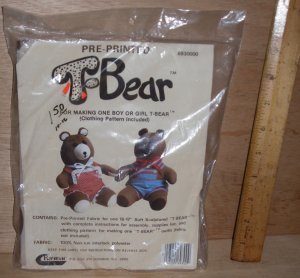 Teddy bear Sewing Pattern, T-Bear by Raymar