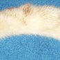 White mink fur collar
