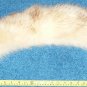 White mink fur collar