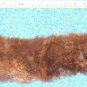 Brown mink fur collar