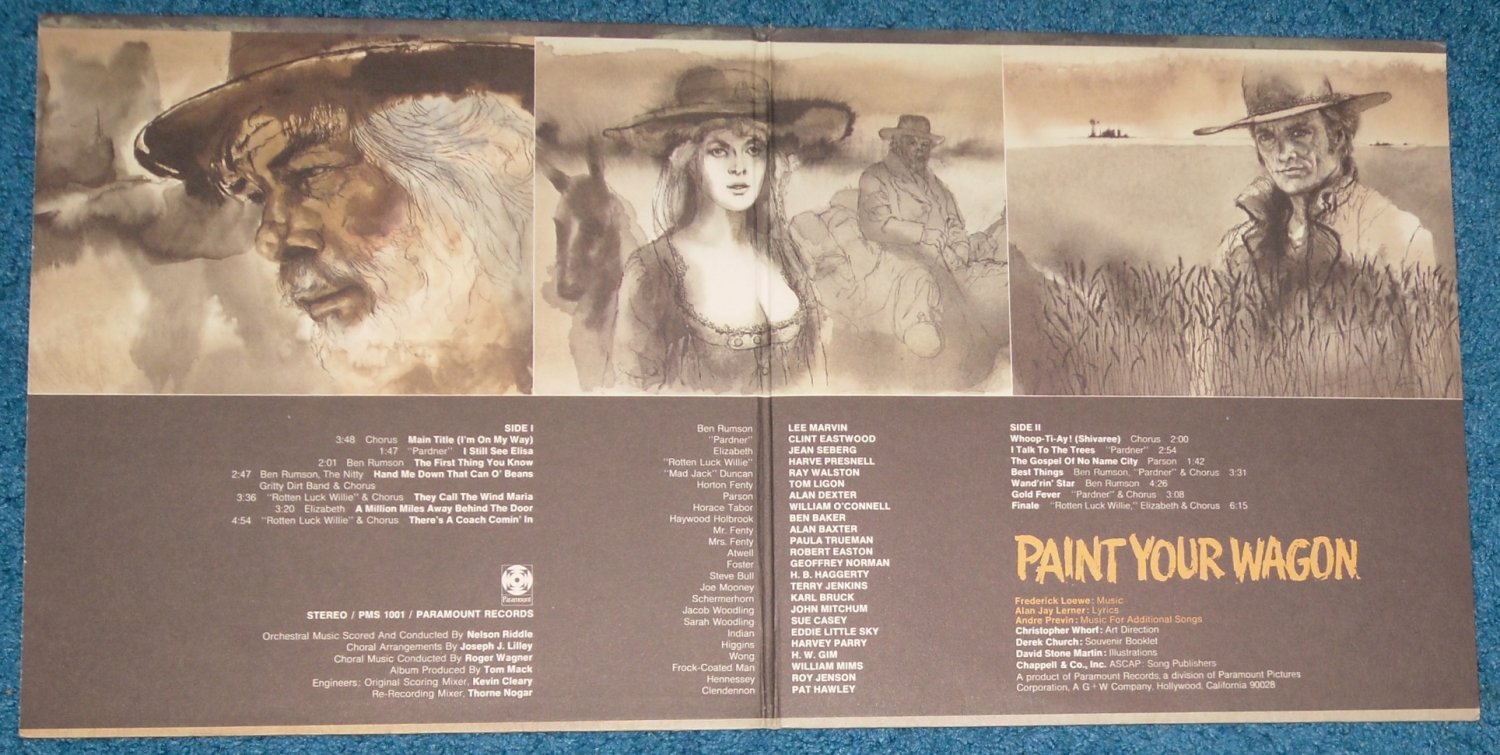 Paint Your Wagon Sound Track LP Vinyl Record with booklet