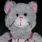 Build-a-Bear Grey Kitty Cat Flower Print Dress