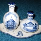 Zenith Gouda Bols Decanters Plate Set Delft Holland Zenith Gouda Bols Decanters Plate Set Delft Holland