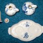 Zenith Gouda Bols Decanters Plate Set Delft Holland